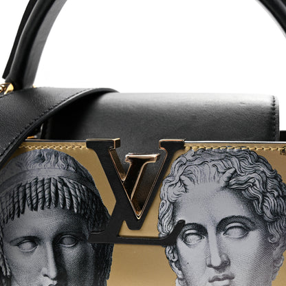 Louis Vuitton X FORNASETTI Calfskin Fornasetti Capucines MM Gold 7 of 10