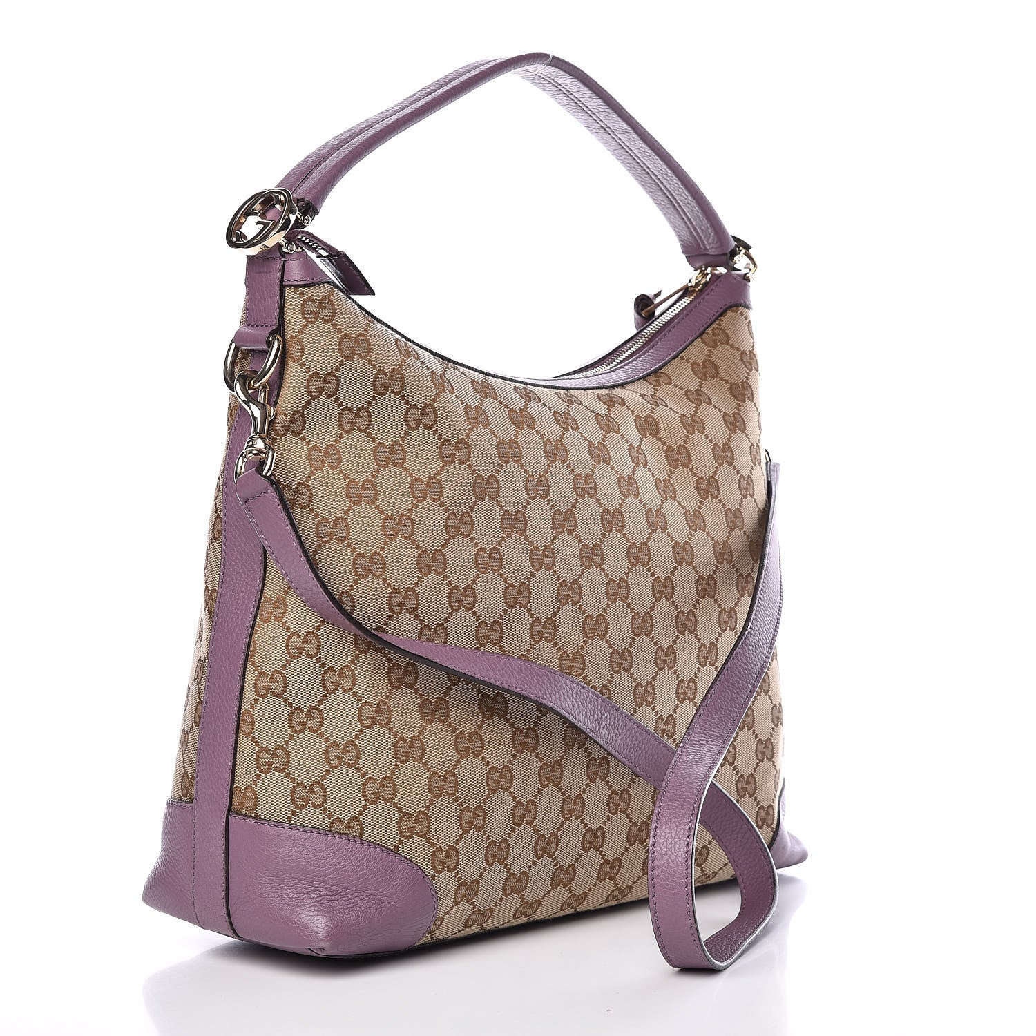 Gucci Monogram Small Miss GG Hobo Lilac 4 of 13