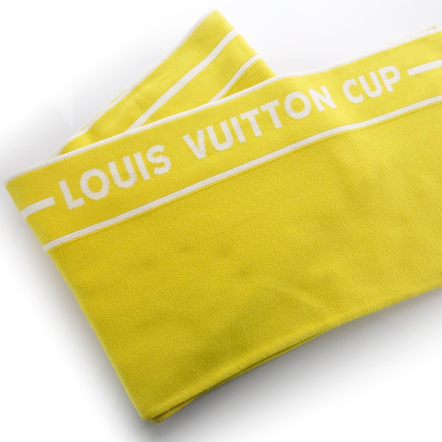 Louis Vuitton Cotton Cashmere Cup Scarf Yellow 4 of 4