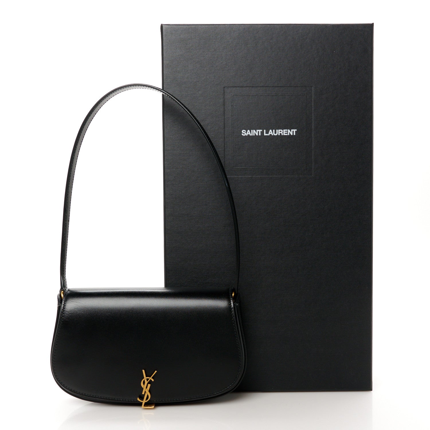 Saint Laurent Box Calfskin Mini Voltaire Shoulder Bag Black 12 of 12