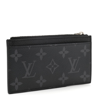 Louis Vuitton Monogram Eclipse Taiga Coin Card Holder 3 of 6