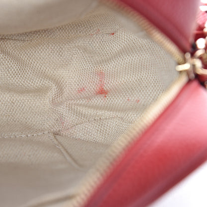 Gucci Pebbled Calfskin Small Soho Disco Bag Tabasco Red 5 of 9