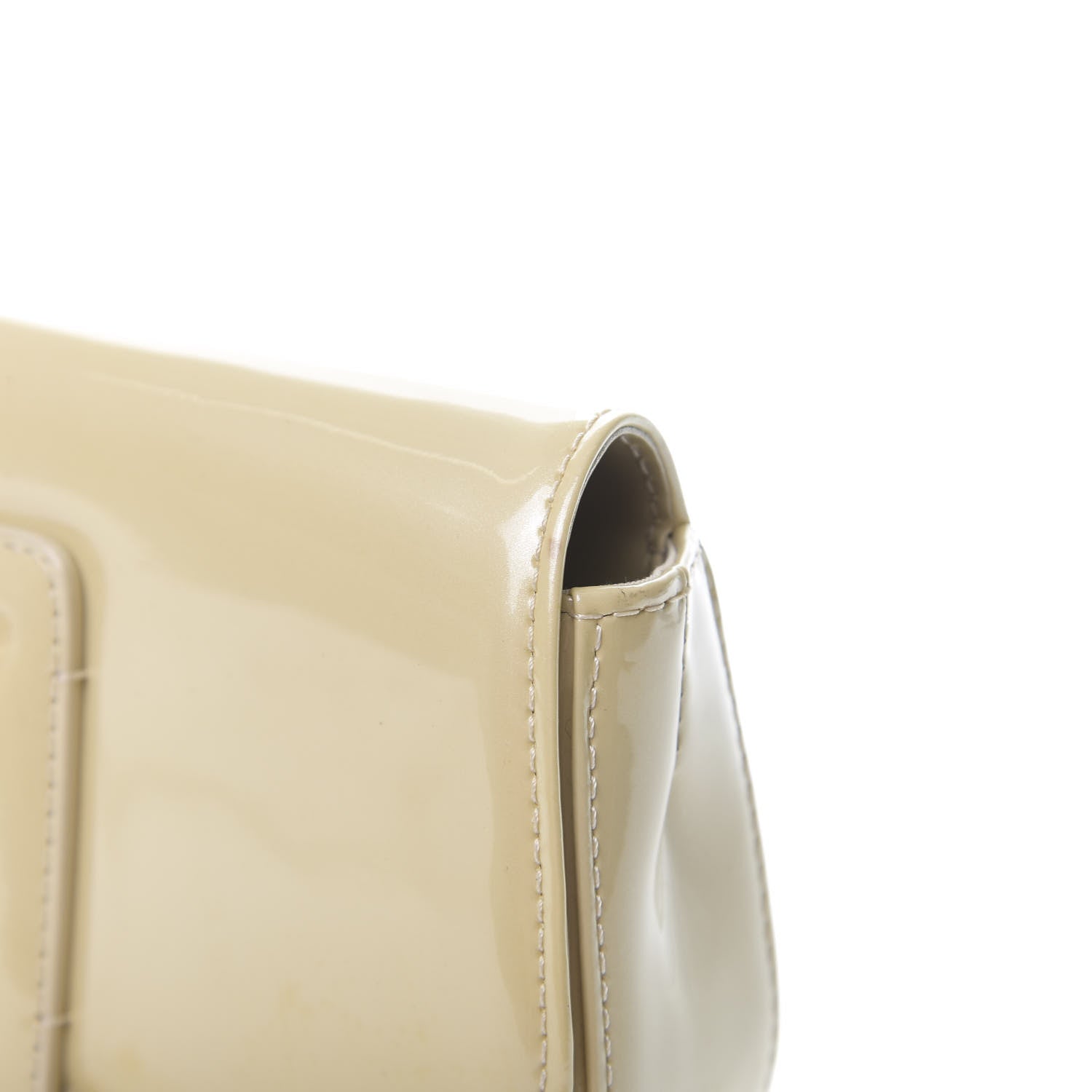 Louis Vuitton Patent Sobe Clutch Creme 12 of 13