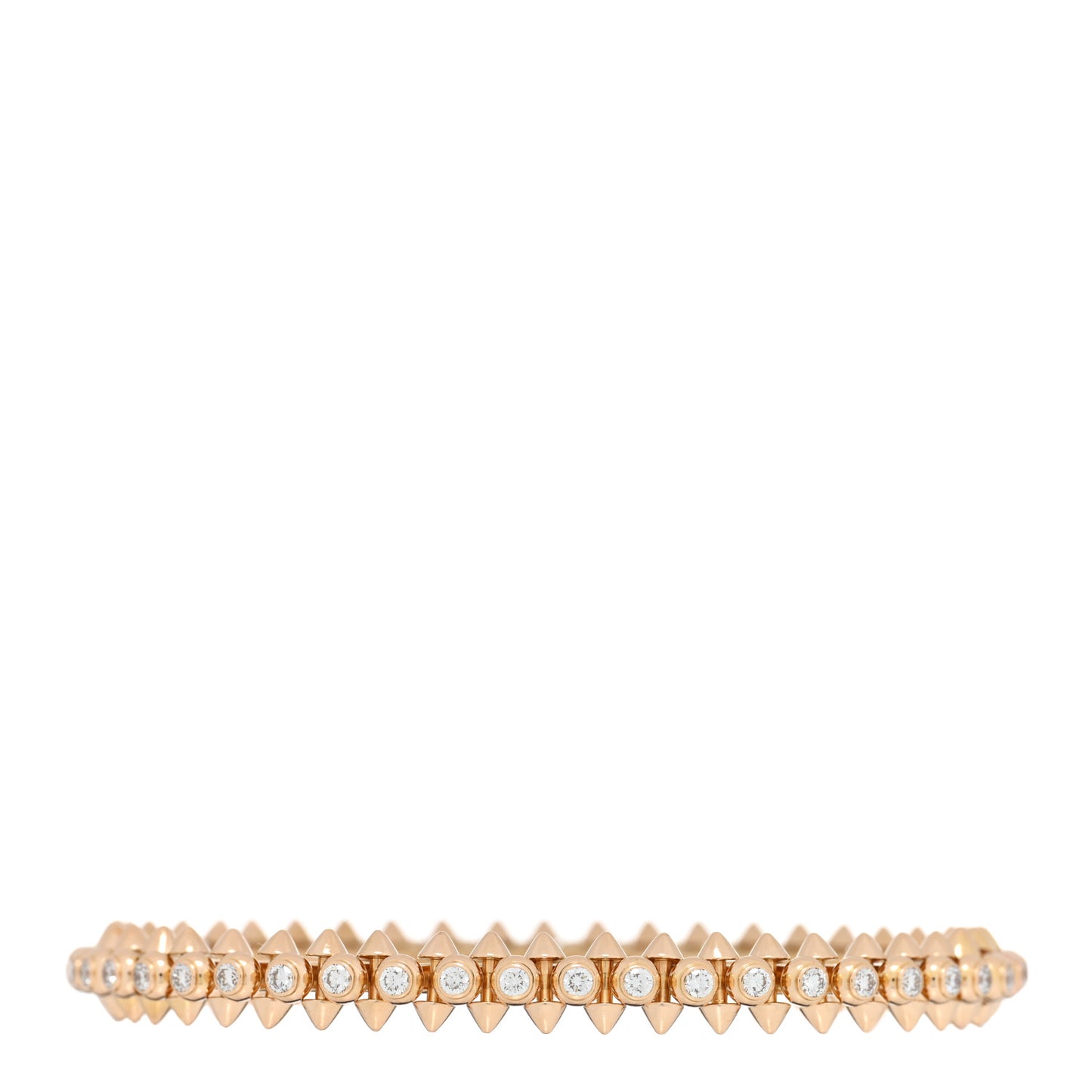18K Pink Gold Diamond Clash De Cartier Bracelet 15