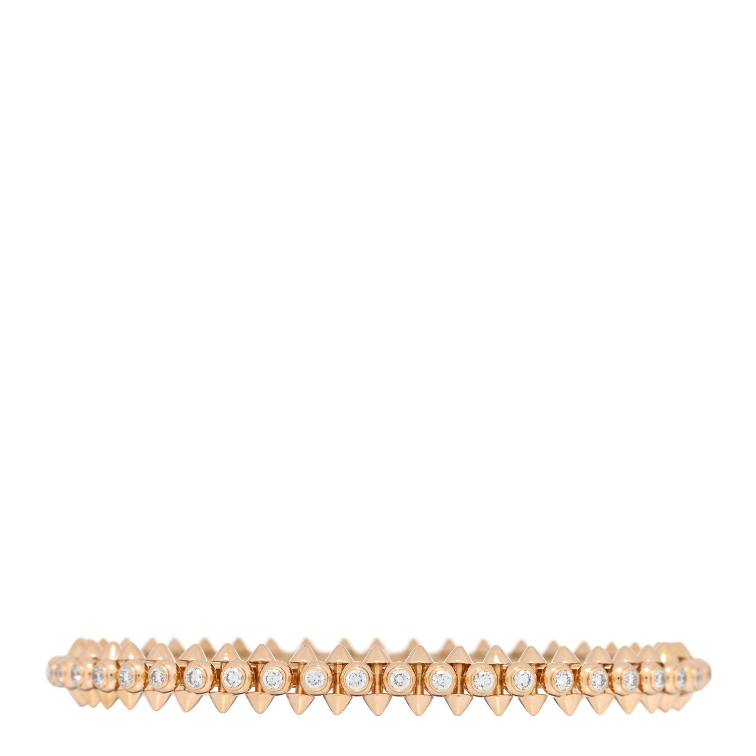 Cartier 18K Pink Gold Diamond Clash De Cartier Bracelet 15 3 of 4