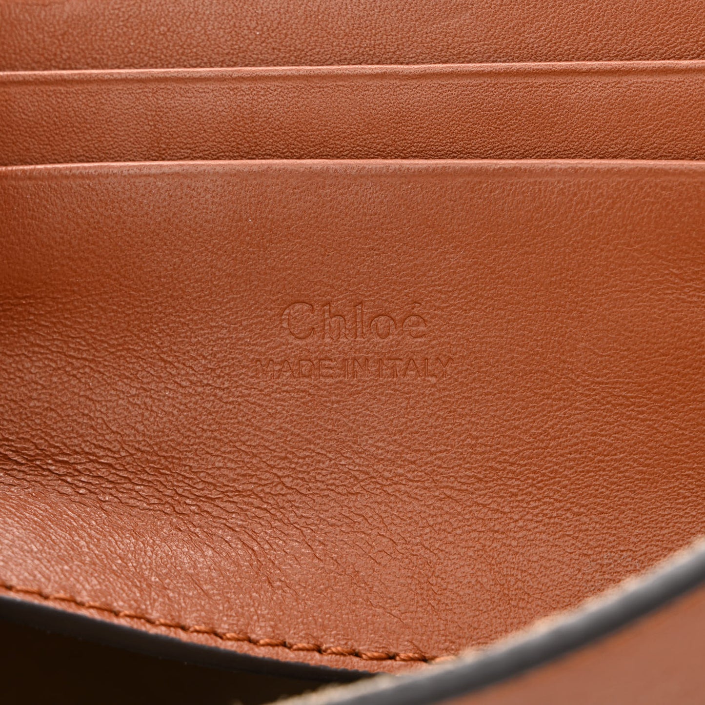 Suede Calfskin Faye Wallet On Strap Tan