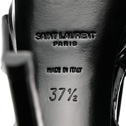 Saint Laurent Calfskin Tribute 75 Platform Sandals 37.5 Black 8 of 11
