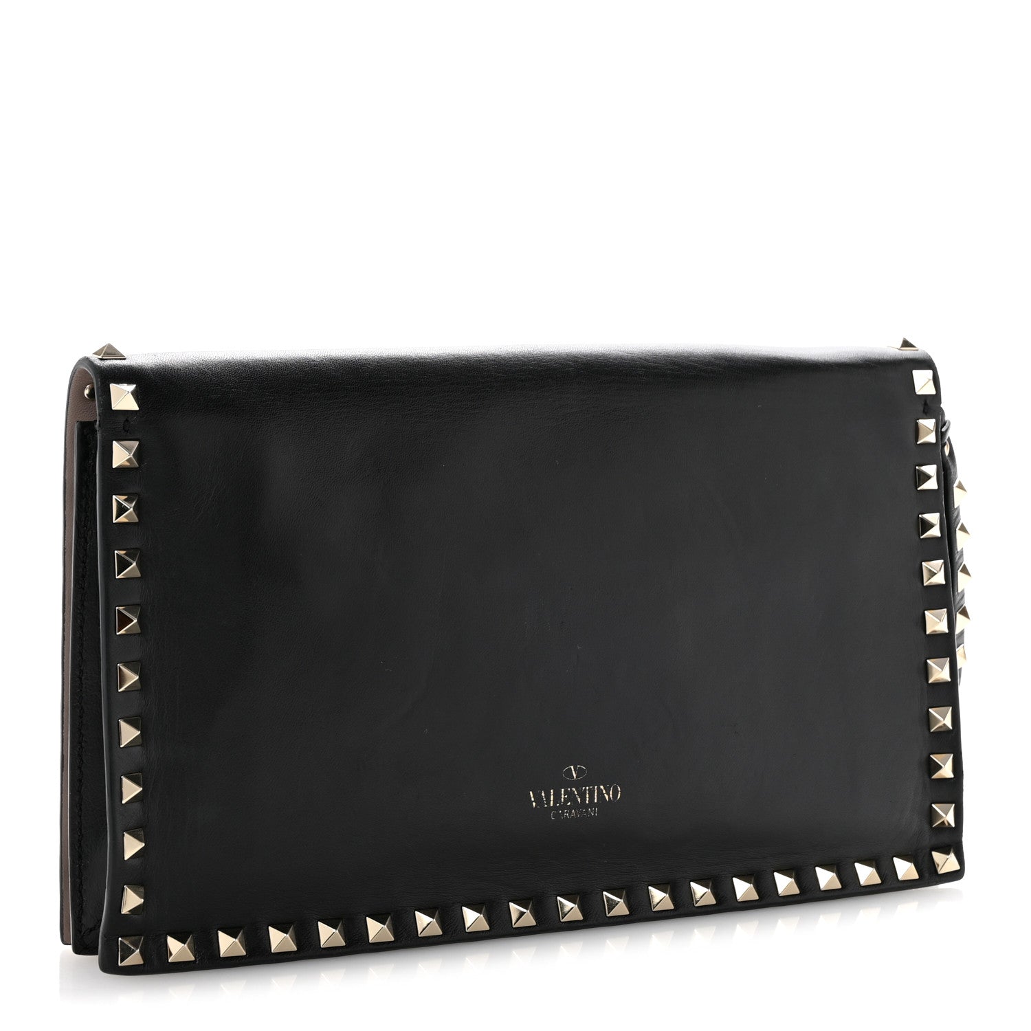 Valentino Garavani Nappa Rockstud Wristlet Clutch Black 3 of 14