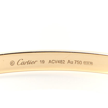 Cartier 18K Yellow Gold LOVE Bracelet 19 3 of 4