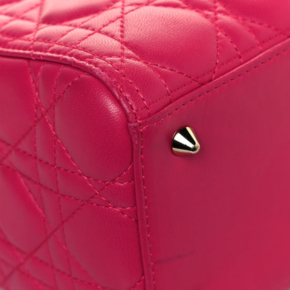 Christian Dior Lambskin Cannage Medium Lady Dior Pink 7 of 11