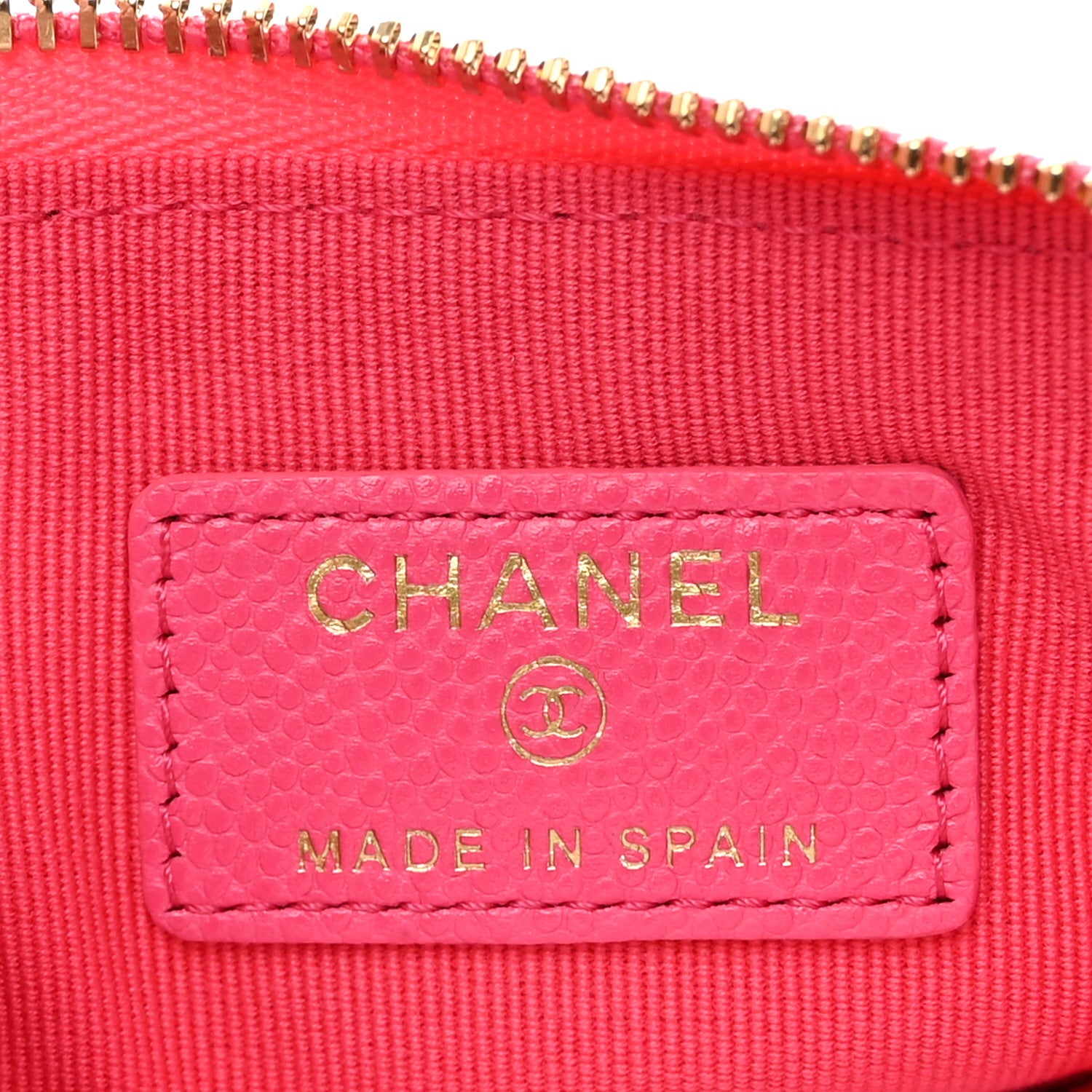 Chanel Caviar Quilted Small Cosmetic Case Fuchsia 6 of 8