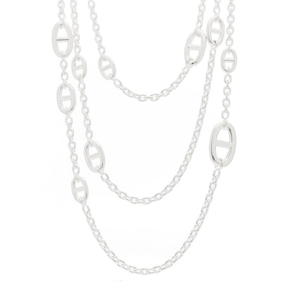 Hermes Sterling Silver Farandole Necklace 160 1 of 6