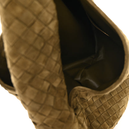 Bottega Veneta Suede Intrecciato Large Hop Mud 4 of 9