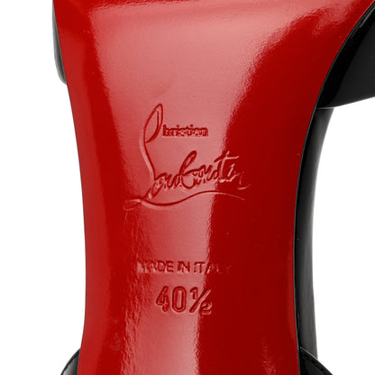 Christian Louboutin Patent Astrid Sling 85 Pumps 40.5 Black 7 of 8