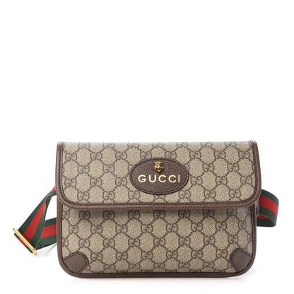 Gucci GG Supreme Monogram Neo Vintage Web Belt Bag Brown 1 of 11