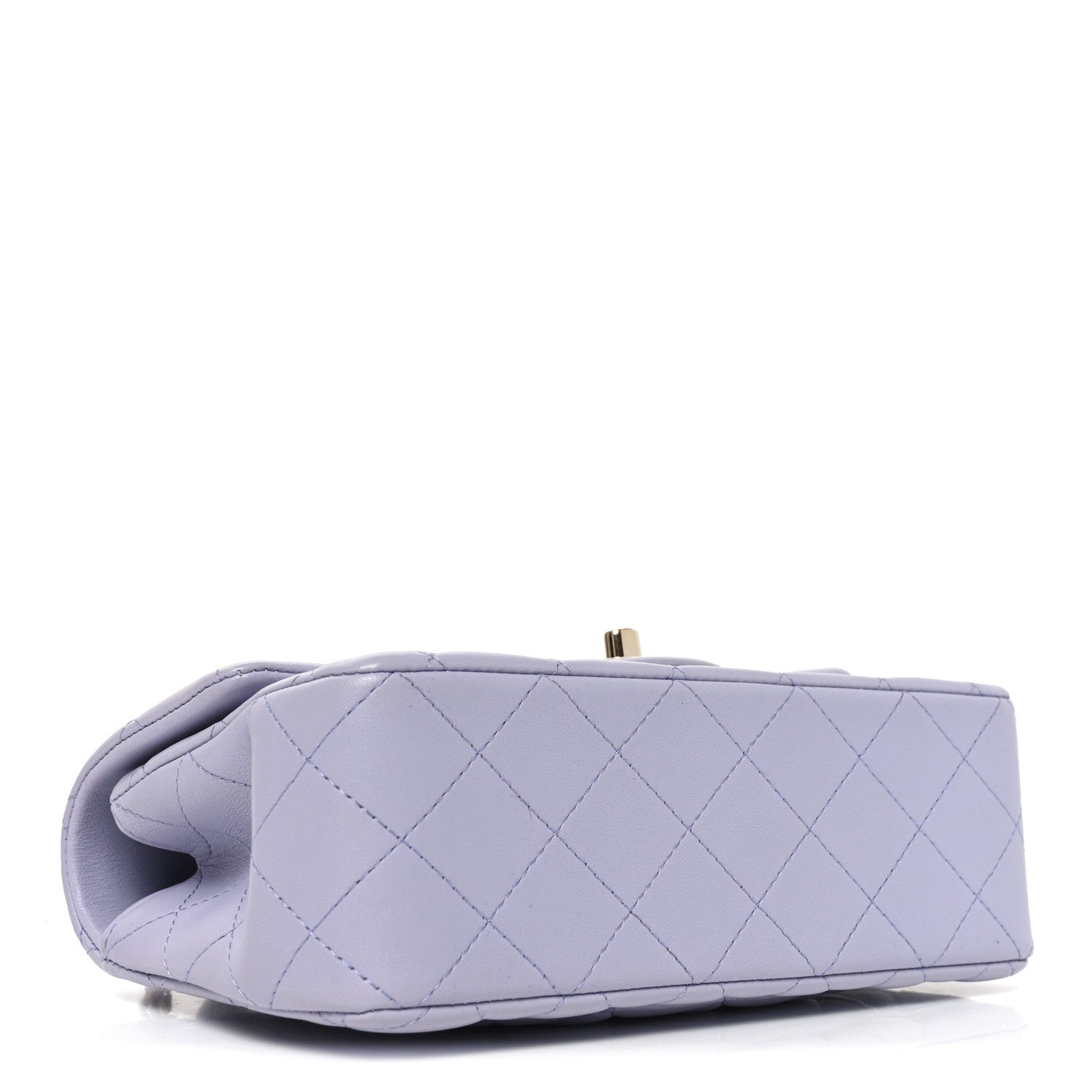 Chanel Lambskin Quilted Mini Top Handle Rectangular Flap Light Purple 4 of 10