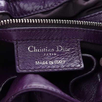 Christian Dior Lambskin Cannage Medium Le Trente Tote Purple 5 of 8