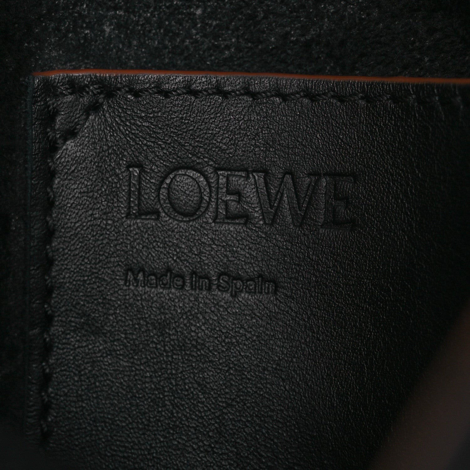 Loewe Calfskin Medium Balloon Bucket Bag Black Tan 6 of 14