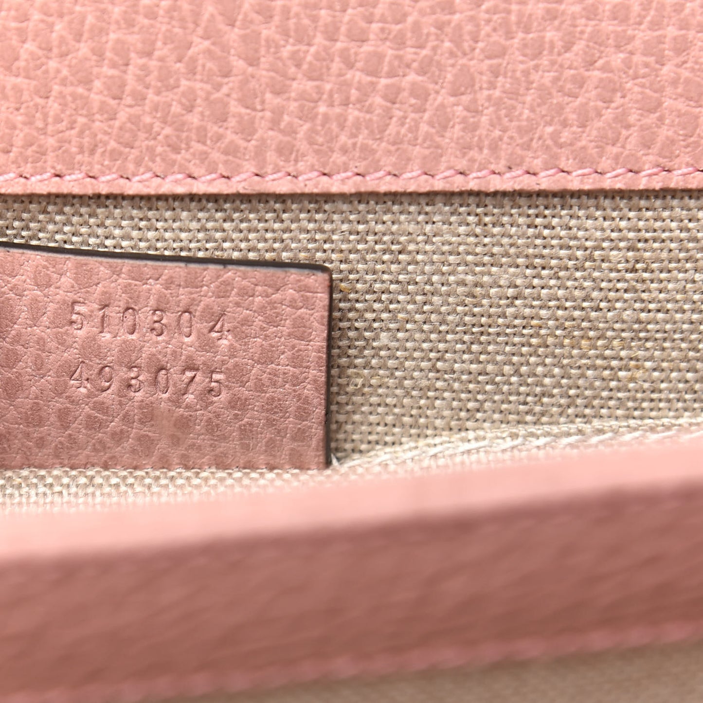 Dollar Calfskin Small Interlocking G Shoulder Bag Soft Pink