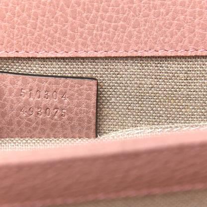 Gucci Dollar Calfskin Small Interlocking G Shoulder Bag Soft Pink 7 of 11