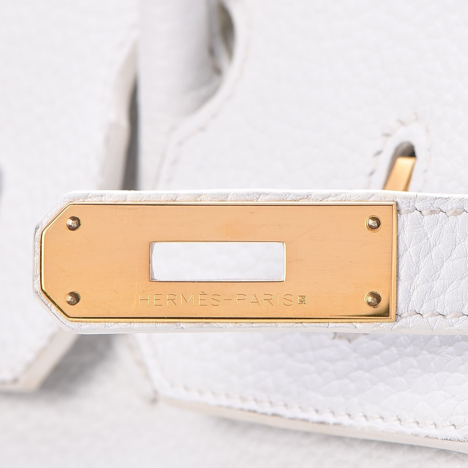 Hermes Taurillon Clemence Birkin 35 White 9 of 45