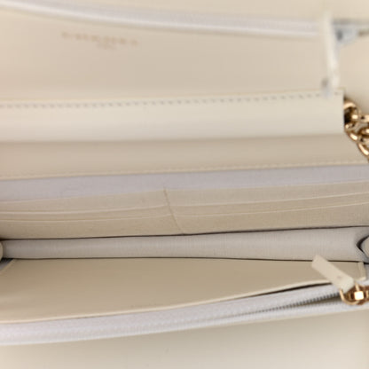 Chanel Caviar Quilted Boy Wallet On Chain WOC White 5 of 12