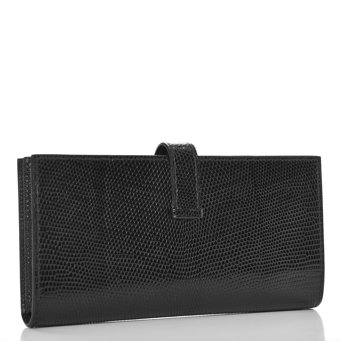 Niloticus Lizard Bearn Wallet Black