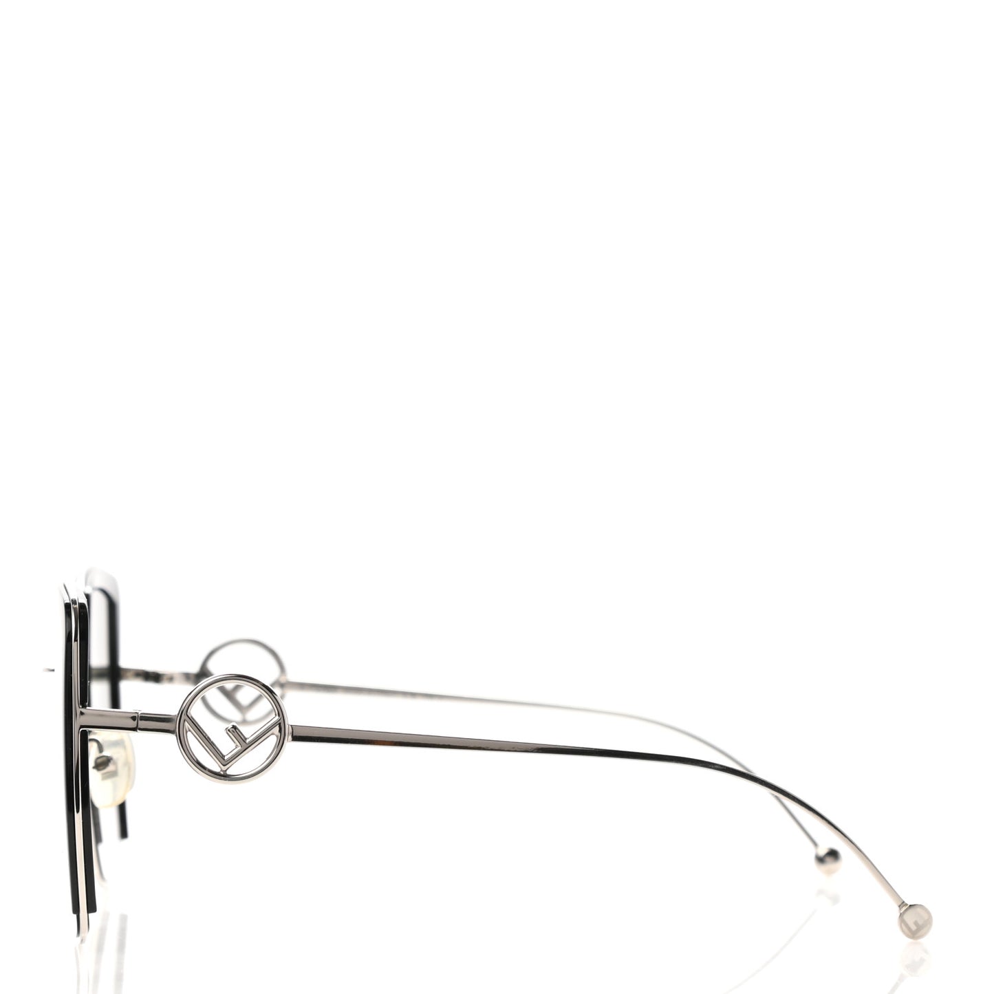 Metal Acetate F is Fendi Square Sunglasses FF 0294/S Silver