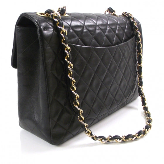 Chanel Lambskin XL Jumbo Flap Navy 3 of 13