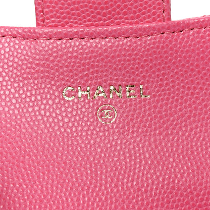 Chanel Caviar Quilted Coin Purse Pink 6 of 8