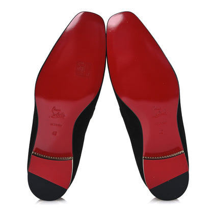 Christian Louboutin Veau Velour Mens Colonnaki Cruise Venetian Flat Loafer 42 Black 7 of 11