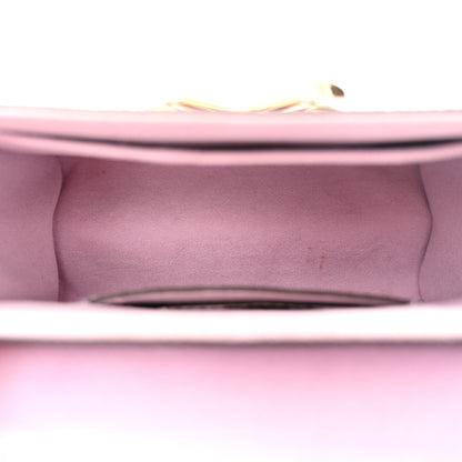 Louis Vuitton Epi Twist Monogram Flower Chain Shoulder Bag MM Wisteria Pink Purple 5 of 9