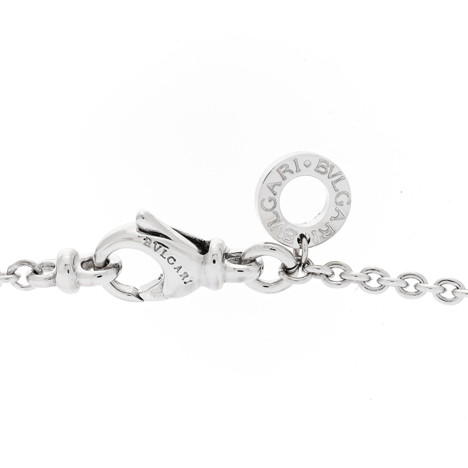 Bulgari 18K White Gold B.Zero1 Pendant Necklace 5 of 6