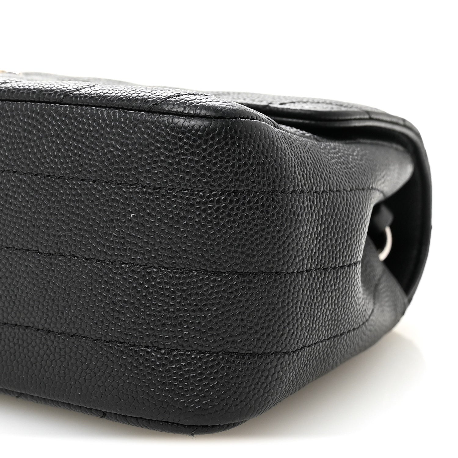 Chanel Caviar Chevron Quilted Mini Rectangular Flap Black 10 of 10