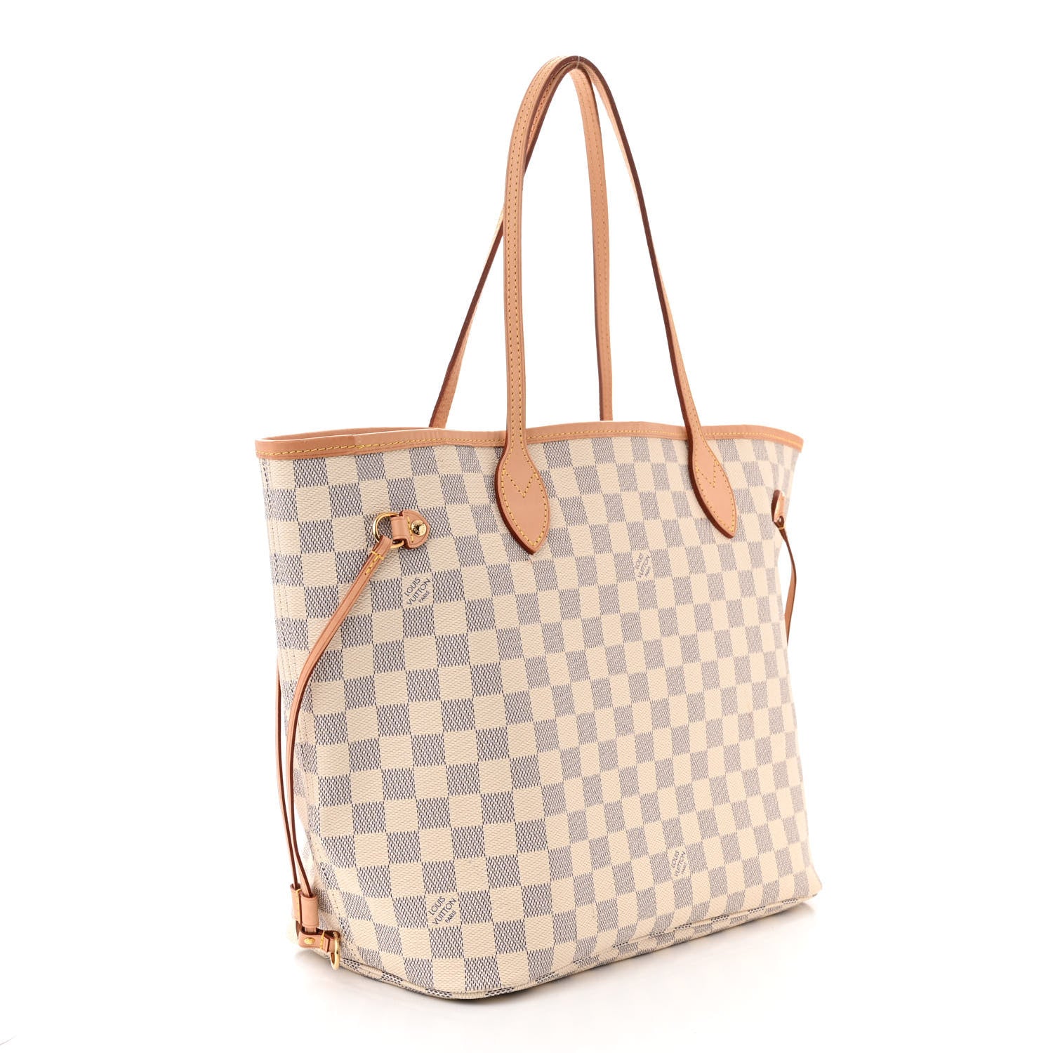 Louis Vuitton Damier Azur Neo Neverfull MM Rose Ballerine 3 of 13