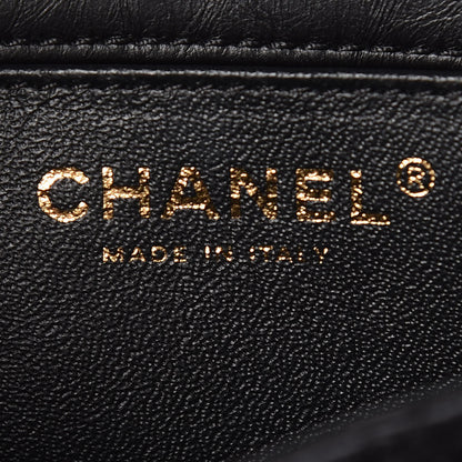 Chanel Aged Calfskin Quilted 2.55 Reissue Flap Belt Bag Clutch Black 8 of 11