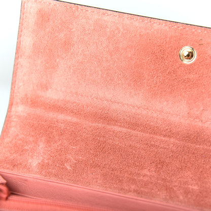 Gucci Patent Microguccisima Lovely Heart Continental Wallet Peonia Flower 8 of 8