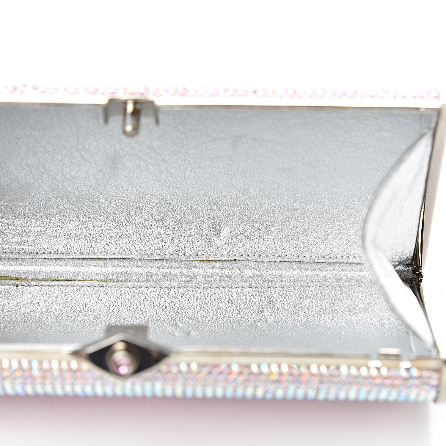 Judith Leiber Swarovski Crystal Minaudière Clutch Pink 11 of 12