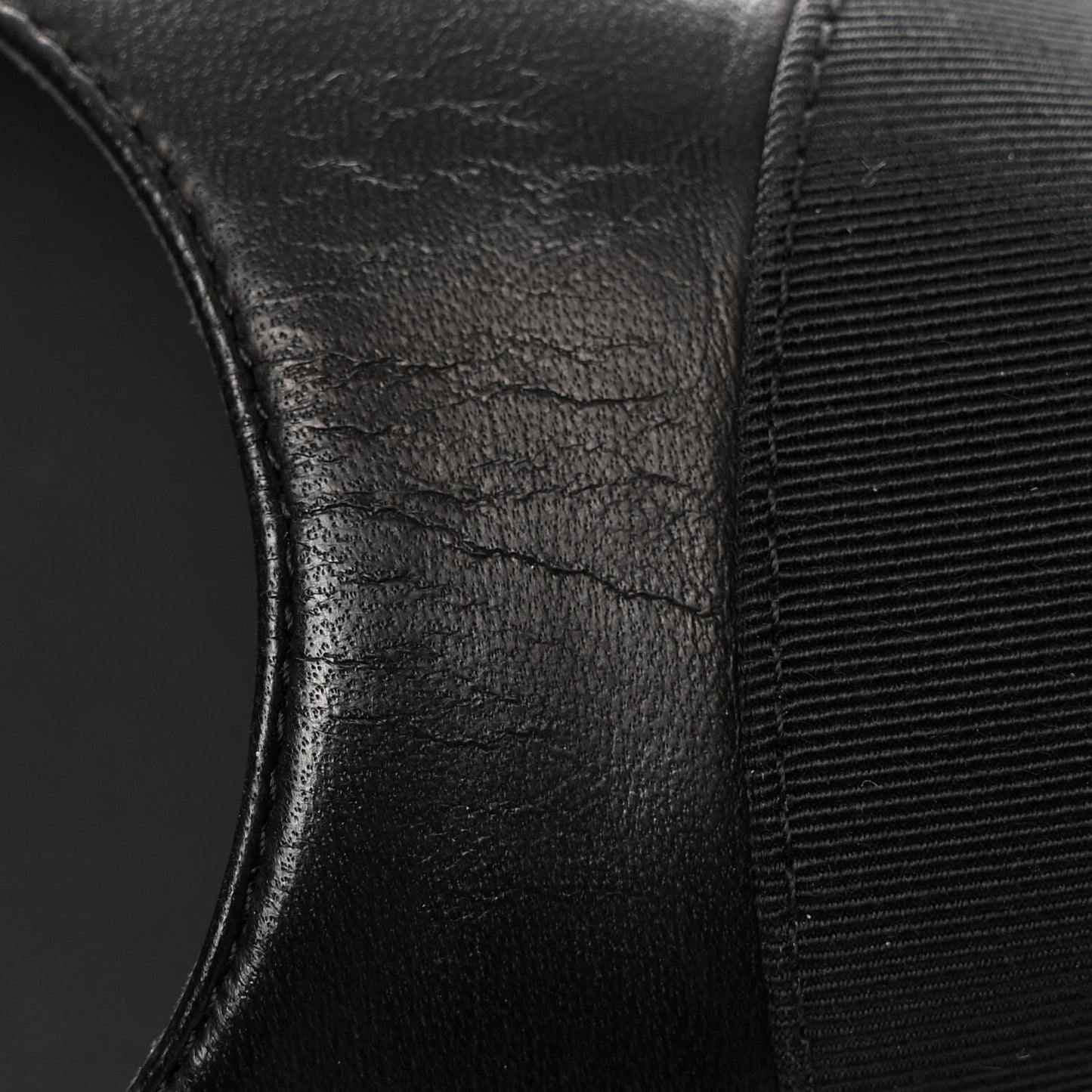 Lambskin Grosgrain Cap Toe CC Mary Jane Flats 39.5 Black