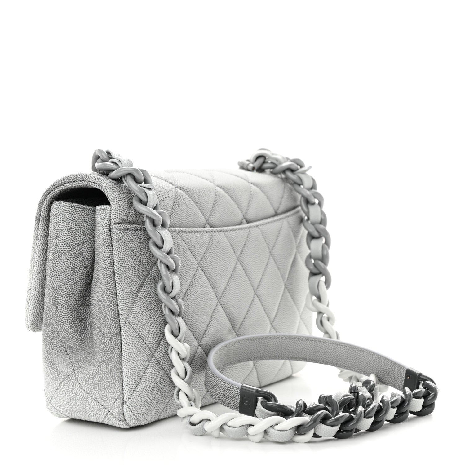 Chanel Shaded Caviar Quilted My Everything Flap Dark Grey Light Grey 3 of 10