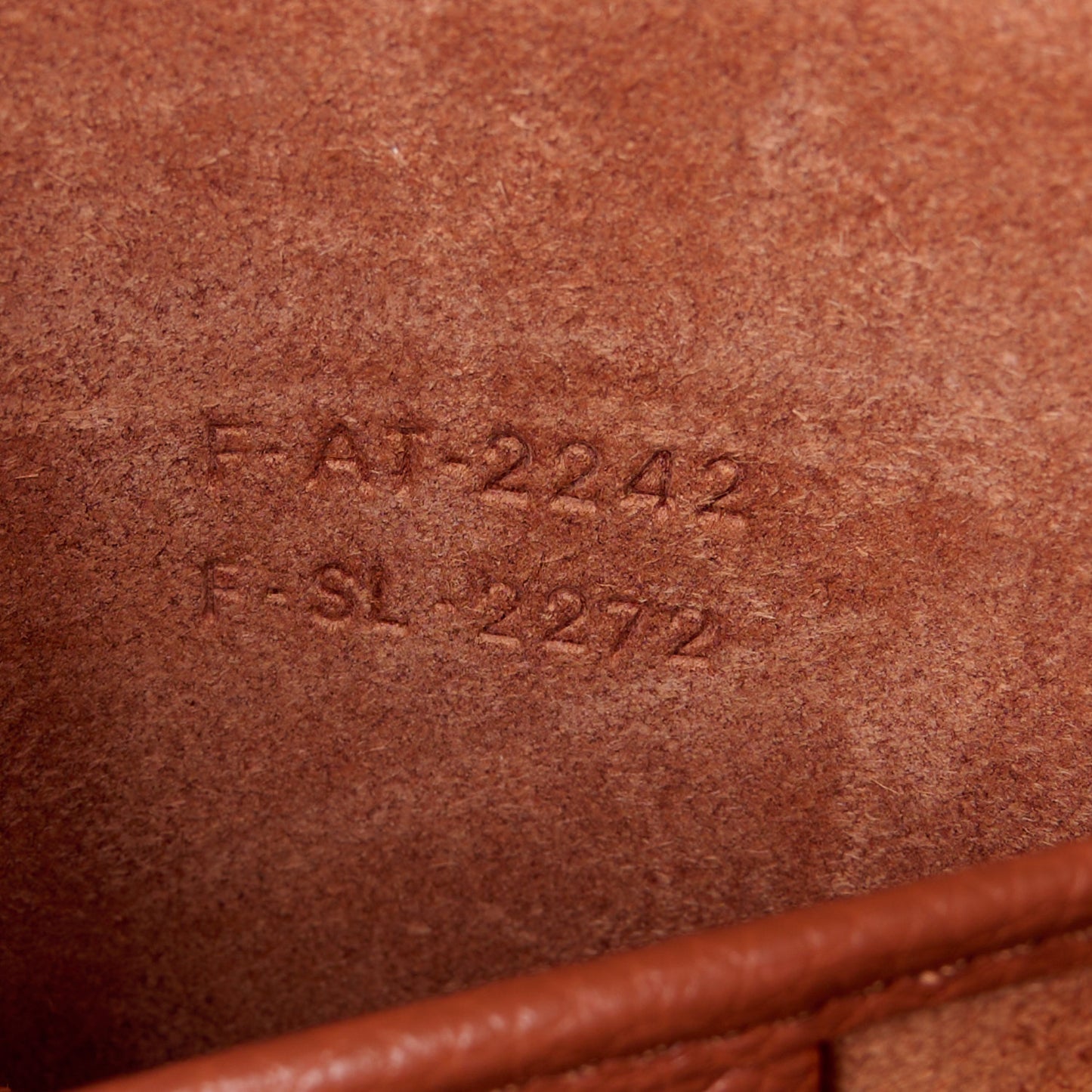 Drummed Calfskin Nano Luggage Lychee