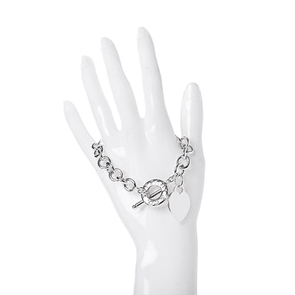 Tiffany Sterling Silver Heart Tag Toggle Bracelet 2 of 5