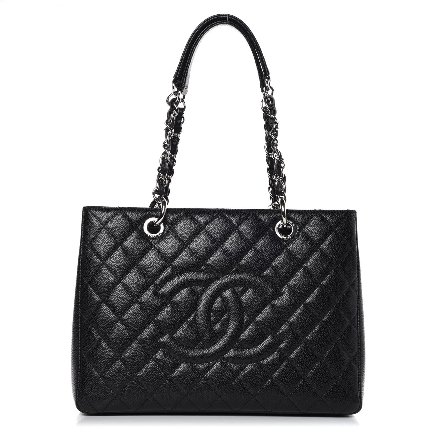 Chanel Caviar Quilted Grand Shopping Tote GST Black 1 of 9