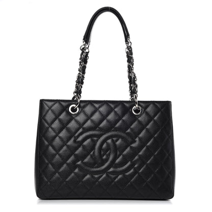 Chanel Caviar Quilted Grand Shopping Tote GST Black 1 of 9