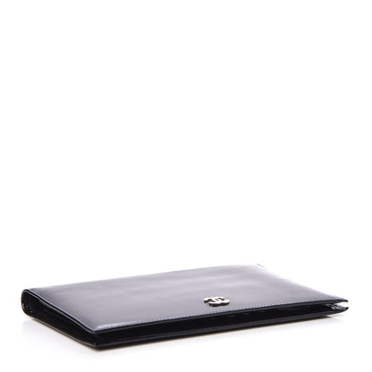 Chanel Patent CC Yen Wallet Black 4 of 10