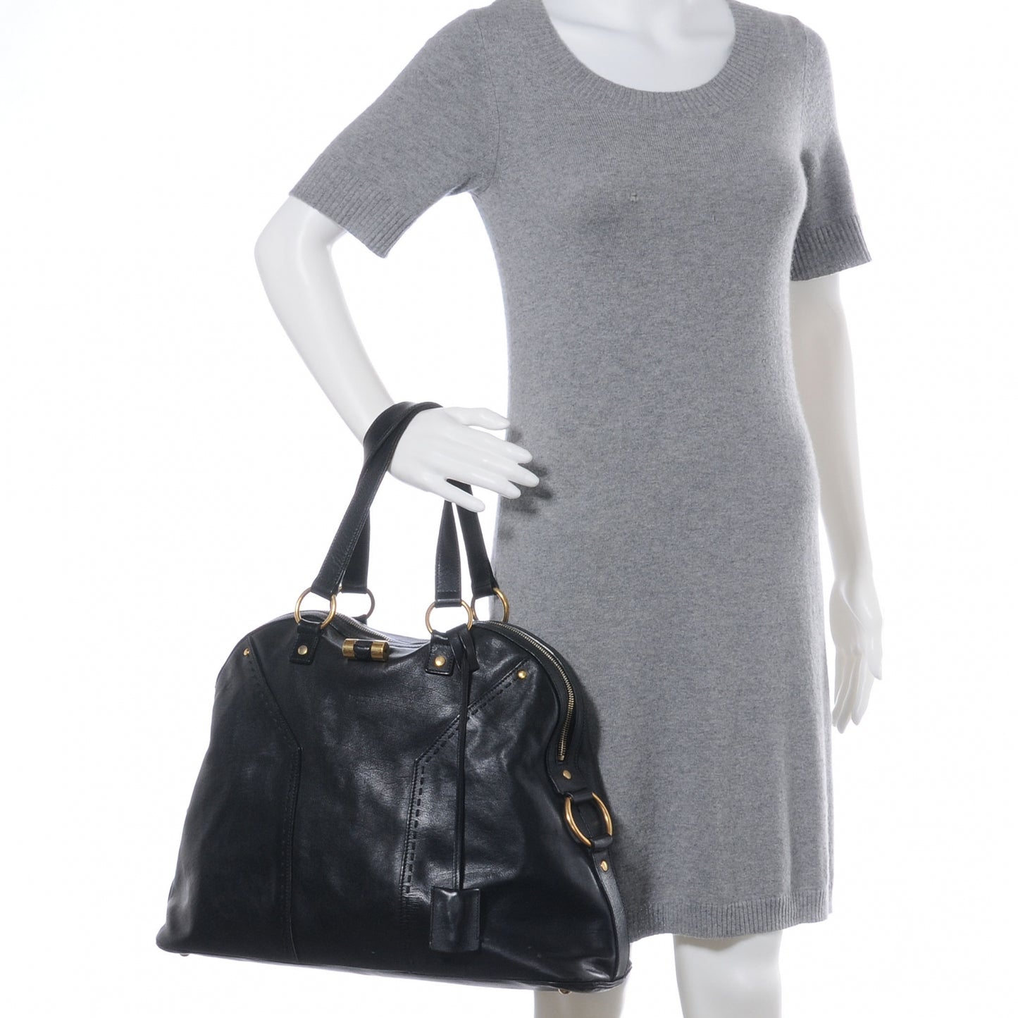 Leather Oversized Muse Black