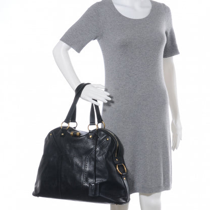 Saint Laurent Leather Oversized Muse Black 2 of 9