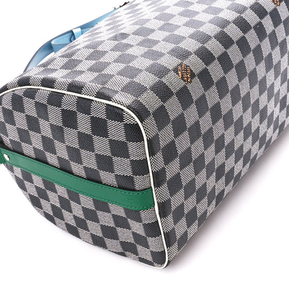 Louis Vuitton Damier Speedy Bandouliere 30 Black White 8 of 9