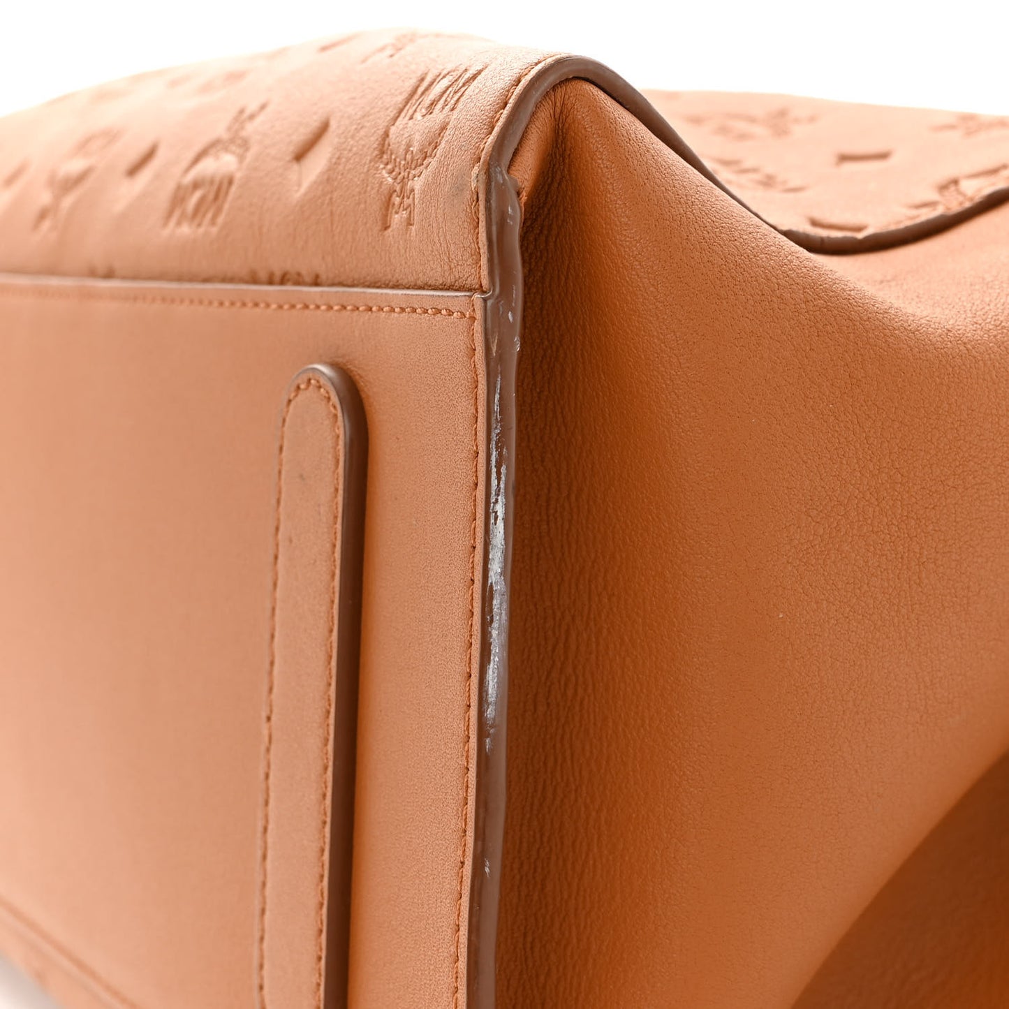 Calfskin Ottomar Monogram Medium Essential Tote Cognac