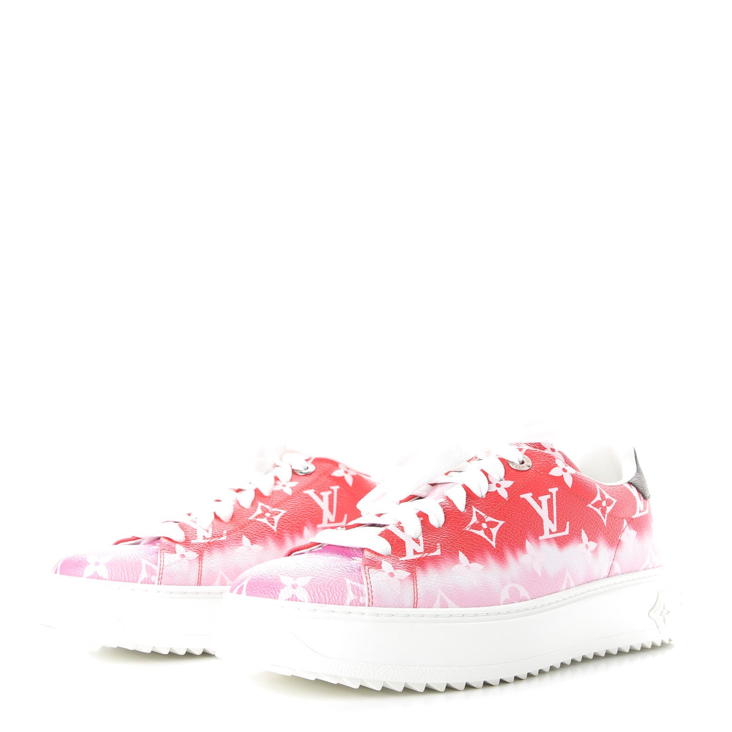 Louis Vuitton Monogram Escale Time Out Sneakers 41 Red 3 of 10